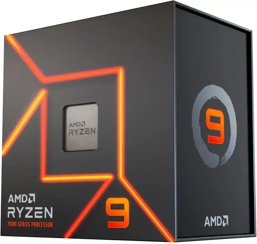 AMD - Ryzen 9 7900X 12-Core - 24-Thread 4.7 GHz (5.6 GHz Max Boost) Socket AM5 170W Unlocked Desktop Processor - Silver