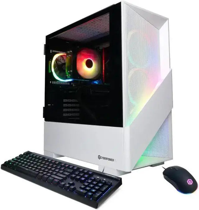 CyberPowerPC - Gaming Desktop - AMD Ryzen 7 9700X - NVIDIA GeForce RTX 5060 Ti 8GB - 16GB DDR5 - 2TB