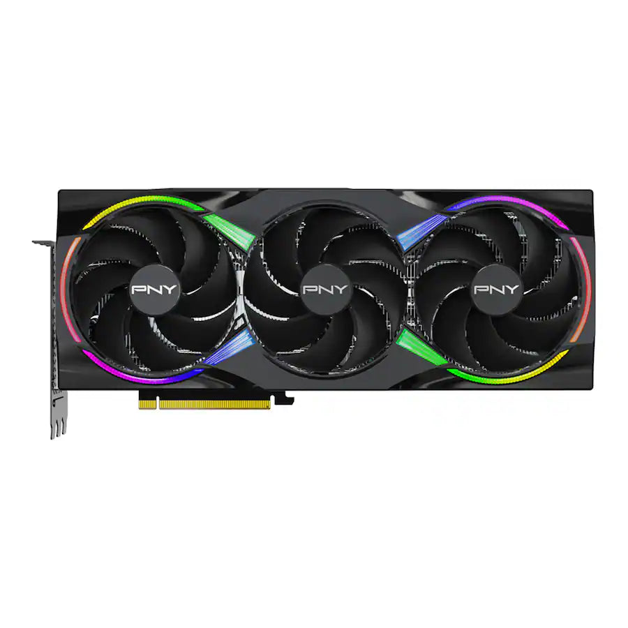 PNY - GeForce RTX 5090 ARGB 32GB OC GDDR7 PCI Express 5.0 Graphics Card with Triple Fan - Black